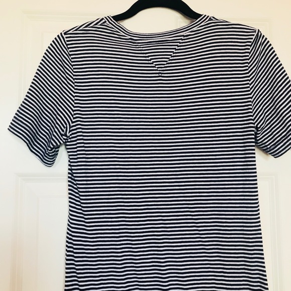 Theory Striped T-shirt Dress - Picture 4 of 4